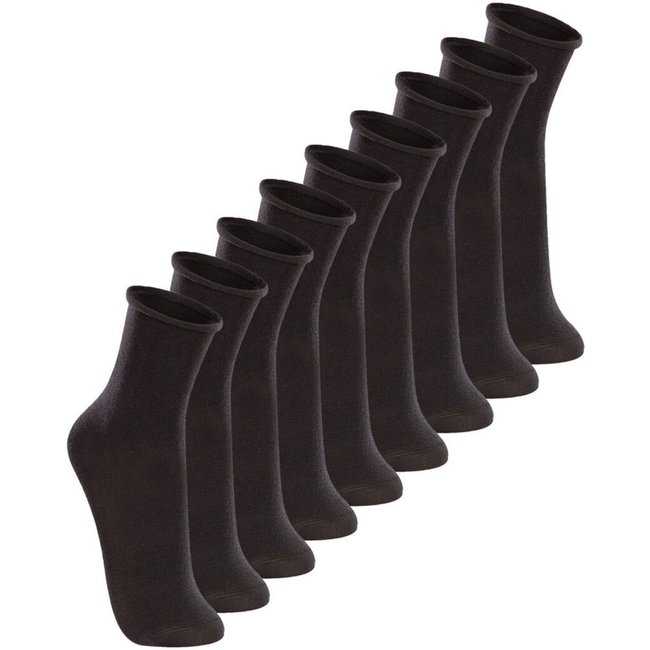 Kit 9 Pares de Meias sem Punho Cano Médio Lupo 4421-001 Preto