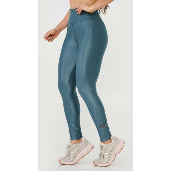 Legging Basics Verde Escuro Hematita em Cirrê Donna Carioca