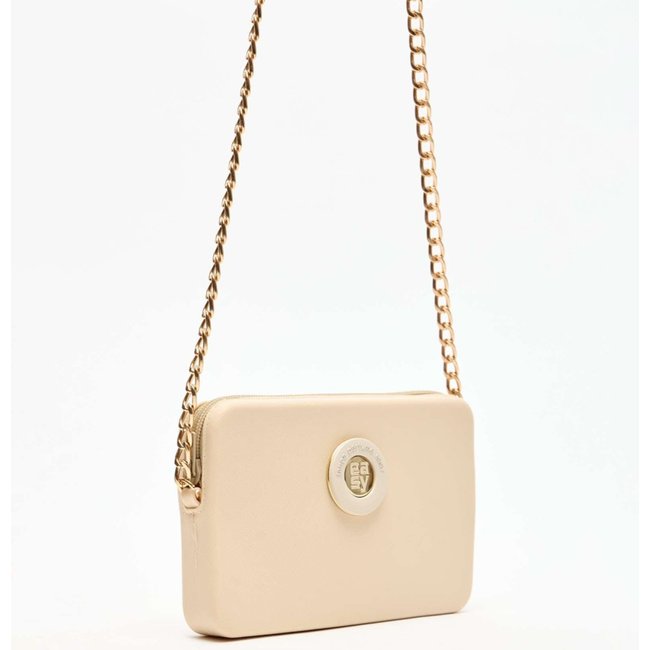 Bolsa Crossbody Easy Lança Perfume Chain In25 Bege Feminino