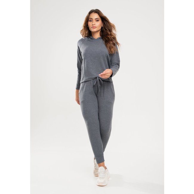 Calça Salvatore Comfy Jogger Moletinho Grafite
