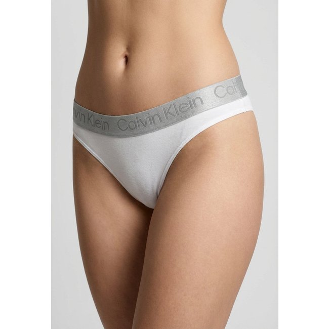 Calcinha Tanga Feminina Calvin Klein Underwear Pima Cotton Branca