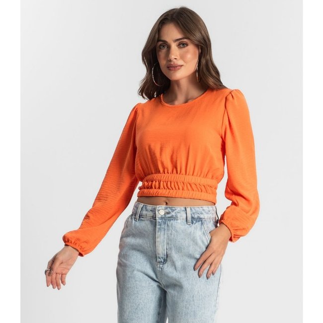 Blusa Feminina Manga Longa Endless Laranja