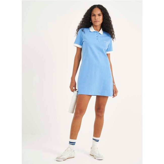 Vestido Gola Polo Feminino Colcci Sport Azul
