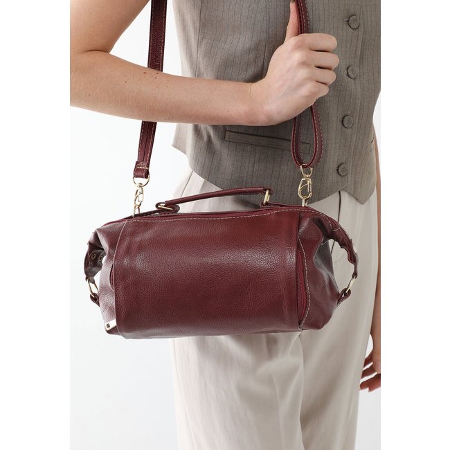 Bolsa SN Couros Grécia Vermelho
