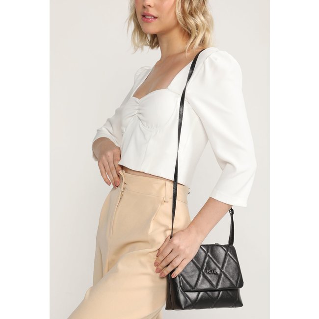 Bolsa Feminina Retta Corrente Matelassê Preto