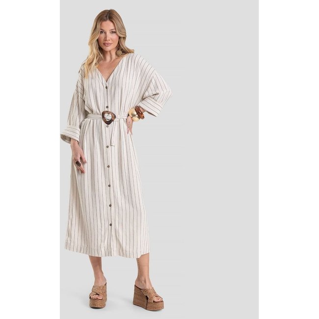 Vestido Feminino Chemise Dianna Bege