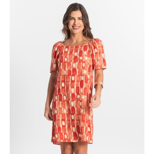 Vestido Feminino Estampado Select Laranja