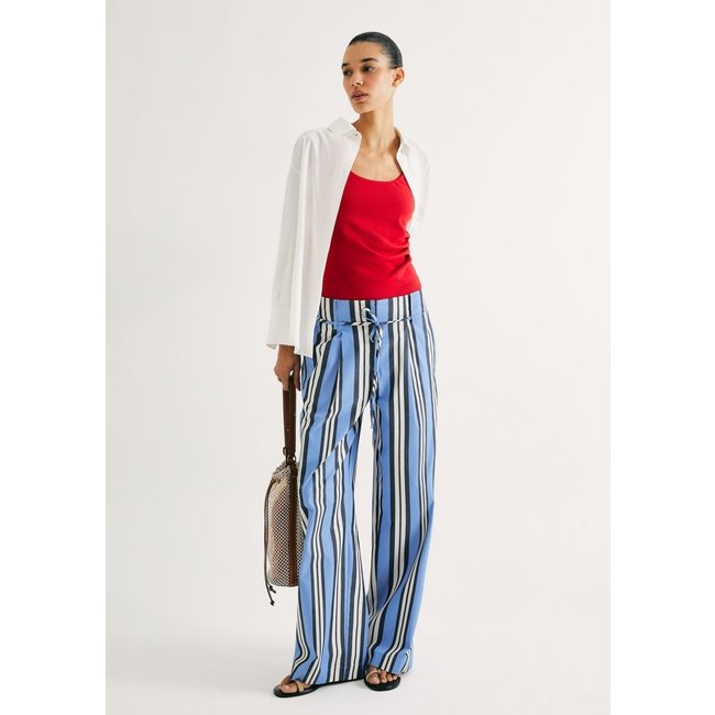 Calça Feminina Reta Em Fio Tinto Hering