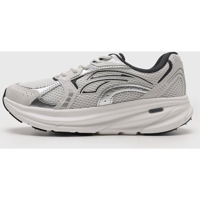 Tênis Feminino Kolosh Mesh Branco/Prata/Preto