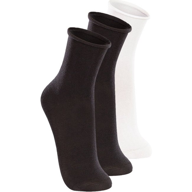Kit 3 Pares de Meias sem Punho Cano Médio Lupo 4421-001 Preto