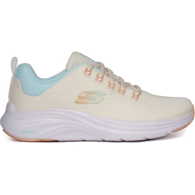Tênis Feminino Skechers Vapor Foam Leve Off White/Azul