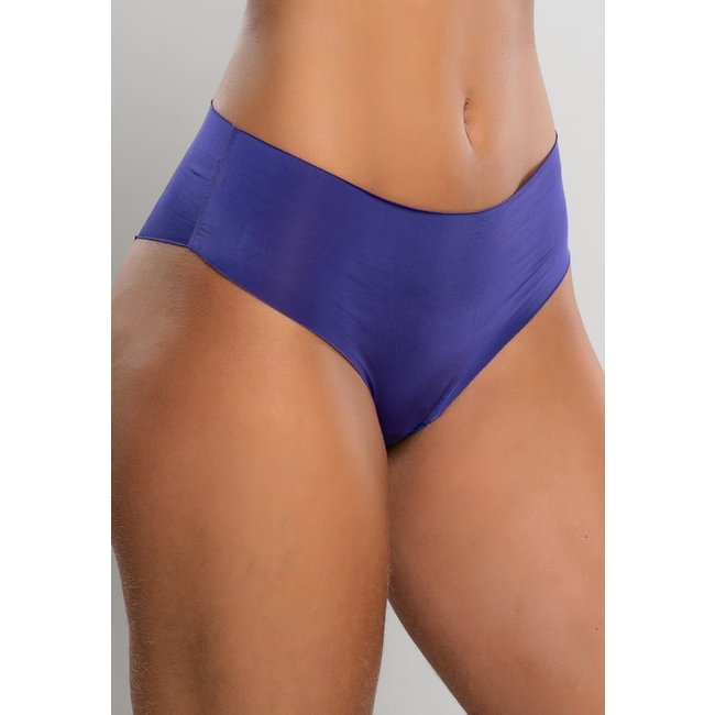 Calcinha Tangão Sem Costura Mdmix Laser Microfibra Azul Royal