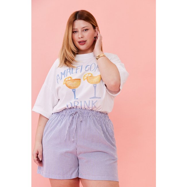 Shorts In Love Helena Listrado Azul