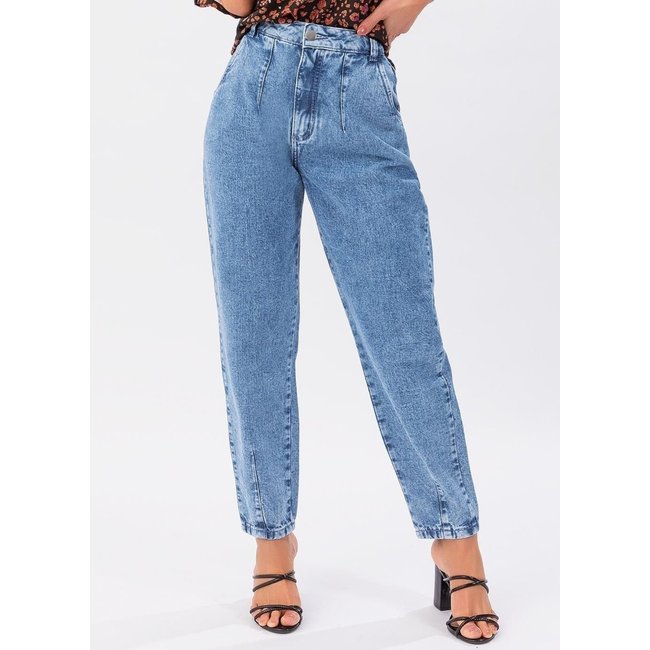 Calça Em Jeans Claro Quintess