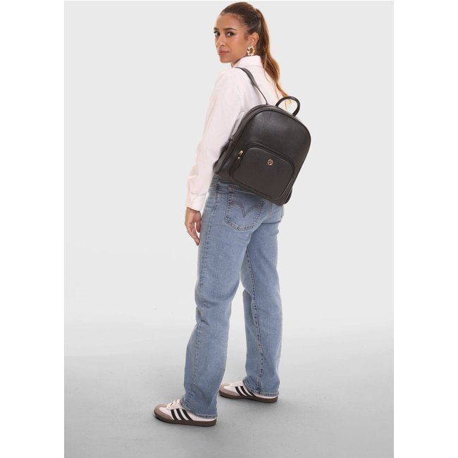 Mochila Couro Mariart 6601MRT Preta