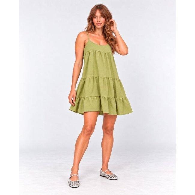 Vestido Curto Três Camadas Verde Claro 90239 206oz