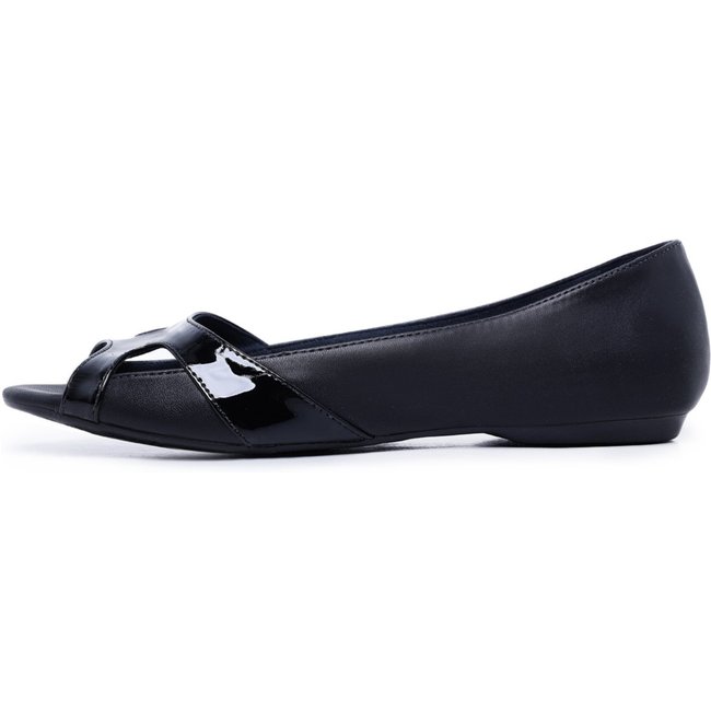 Sapatilha PeepToe LeRUCHEL Lisa Preto