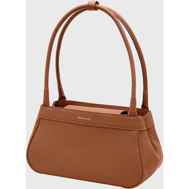 Bolsa Shoulder Couro Mariart Íris Camel