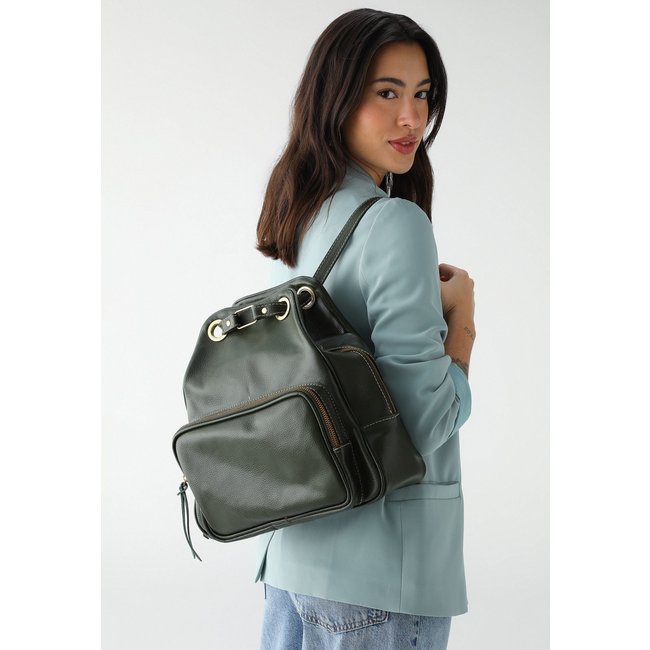 Mochila SN Couros Toronto Verde