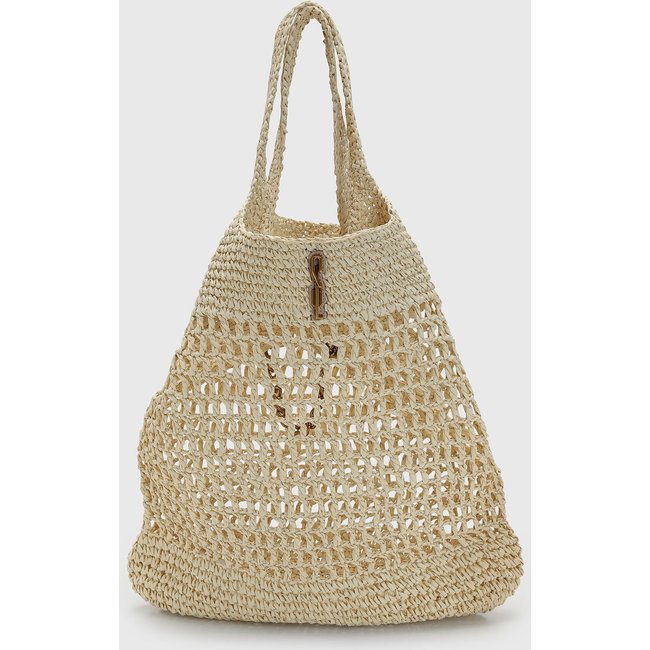 Bolsa Grande Santa Lolla Tramada Bege