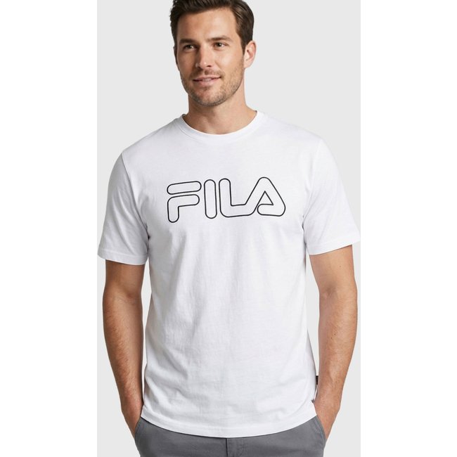 Camiseta Masculina Fila Letter O Branca