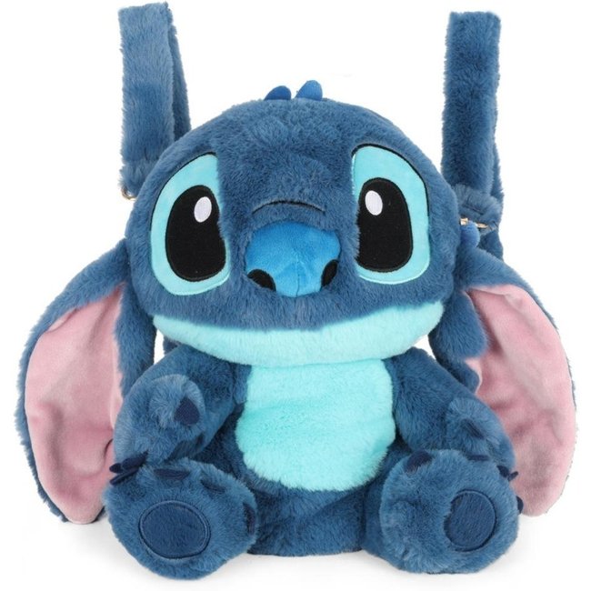 Infantil - Mochila de Costas Pequena Juvenil Stitch 3D Dsiney Azul