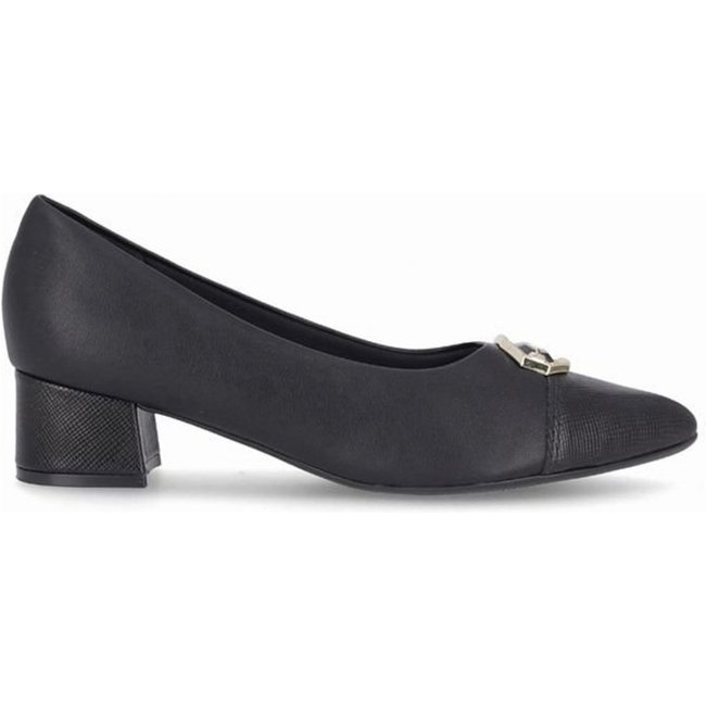 Scarpin Taci Salto Médio Preto