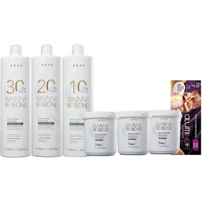 Kit BRAE Wanna Be Blond Salao (7 Produtos)