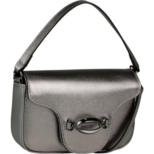 Bolsa Pequena Malu Linea Bella Aura 5579 Prata Velho