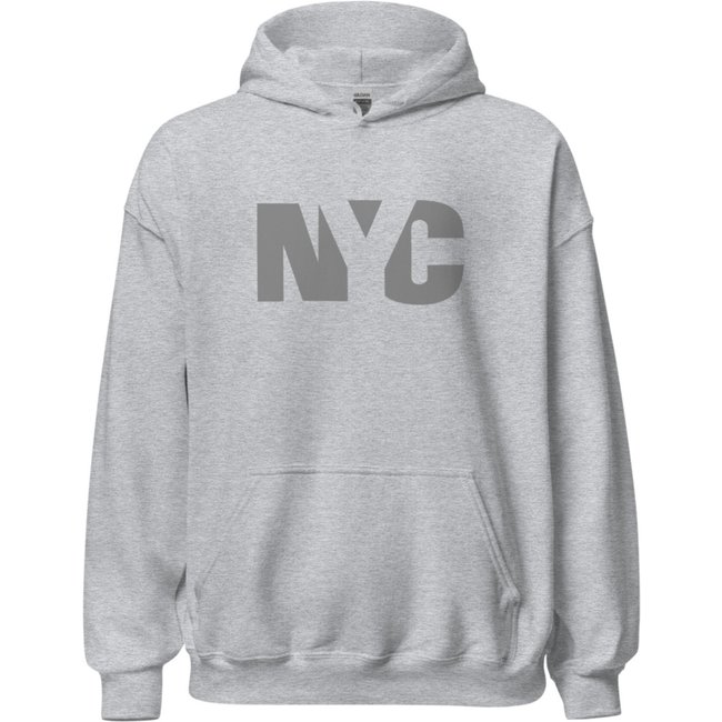 Moletom Flanelado Feminino Blusa Mooboo de Frio Fechado Urbania Moleton Cinza mescla estampa Nyc new york city cinza
