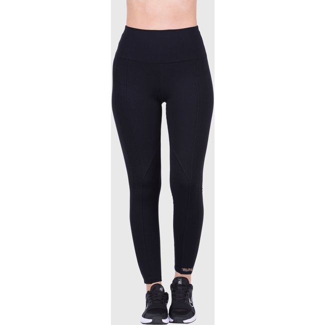 Calça Legging Montaria Fitness Suplex Cós Alto Summer Soul Preta