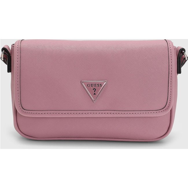 Bolsa Pequena Guess Alça Larga Logo Rosa