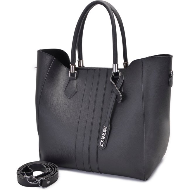 Bolsa Sacola Transversal Grande Moncci Preta