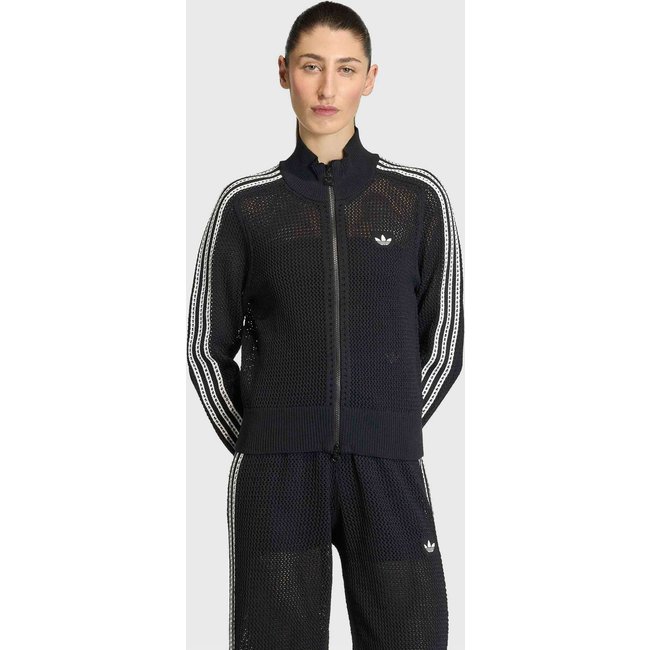 Jaqueta Feminina adidas Originals Crochet TT Preta