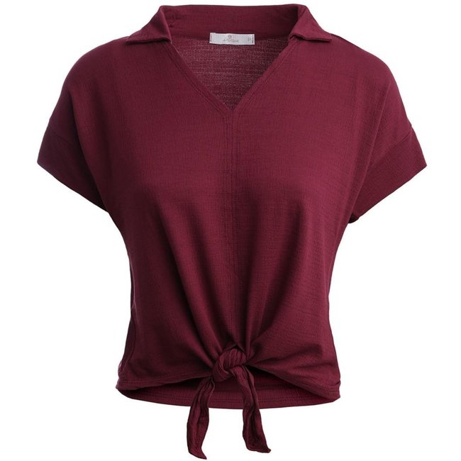 Blusa Manga Curta Autentique Feminina BORDO