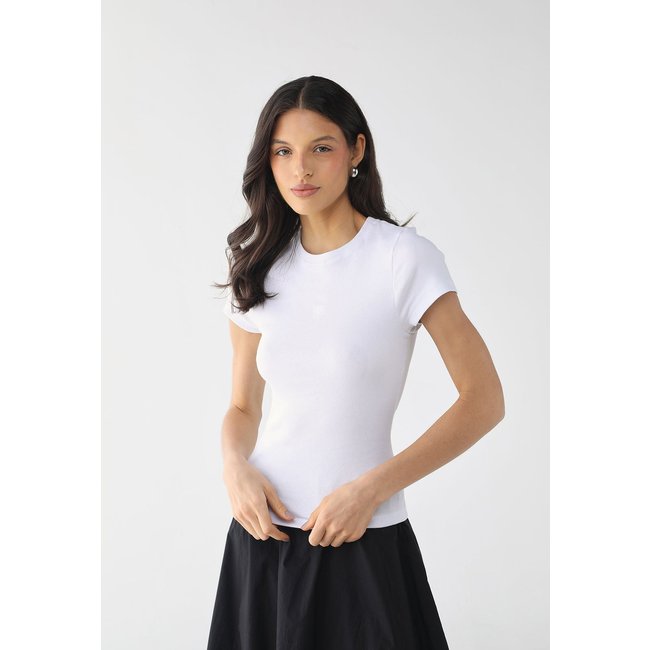 Blusa Feminina Calvin Klein Jeans Ribana Branca