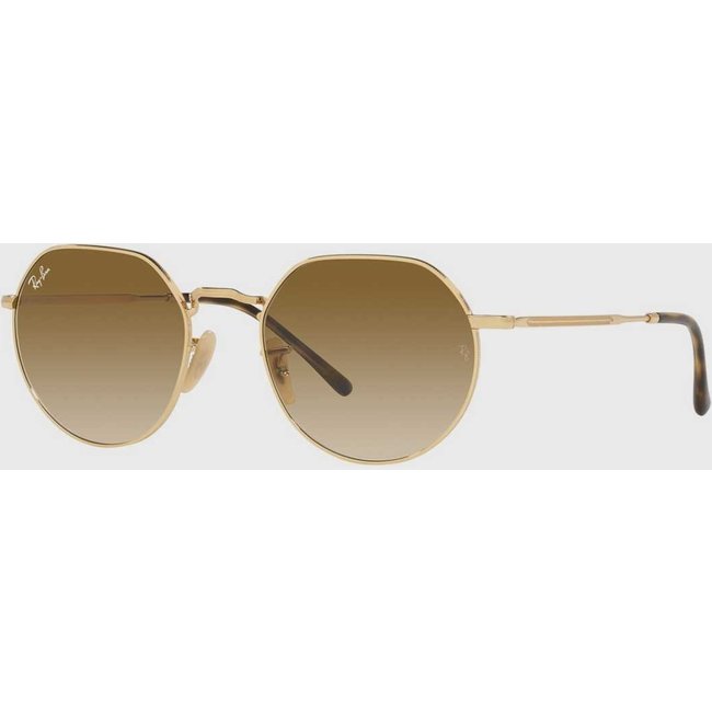 Óculos Feminino Ray-Ban Octagonal Metal Dourado Marrom Degradê