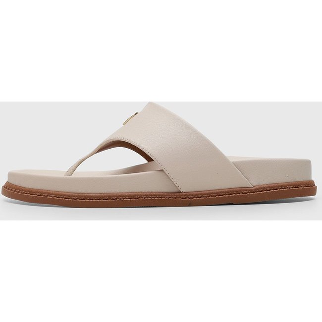 Rasteira Feminina Colcci Tiras Slide Off-White