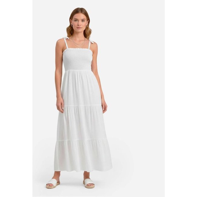 Vestido Longo Feminino De Lastex Duna Liso Select Branco