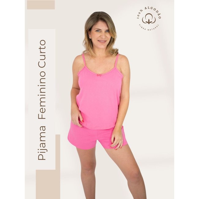 Pijama Feminino Alcinha Kelly - Pink