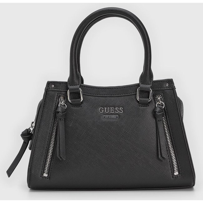 Bolsa Média Feminina Guess Estruturada Preta