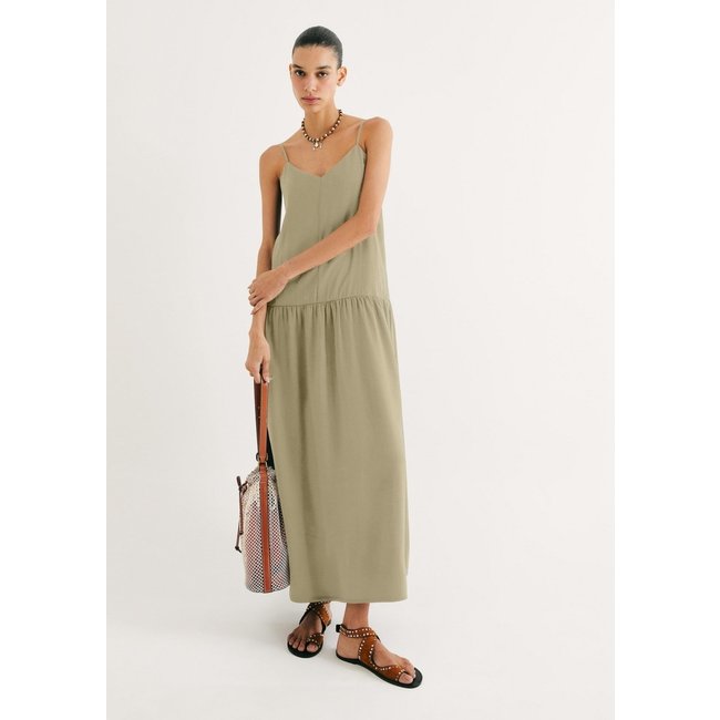 Vestido Longo Peach Touch Alças Finas Hering