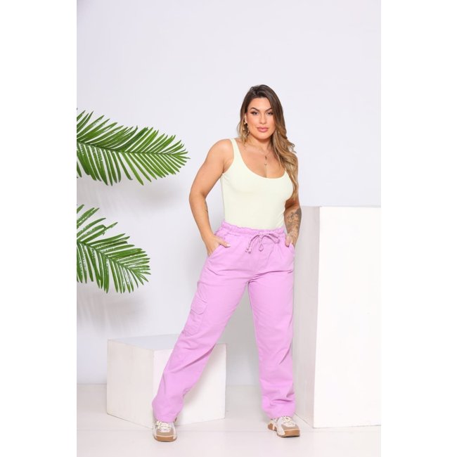 Calça Feminina Alleppo Skatista Cargo Jaqueline