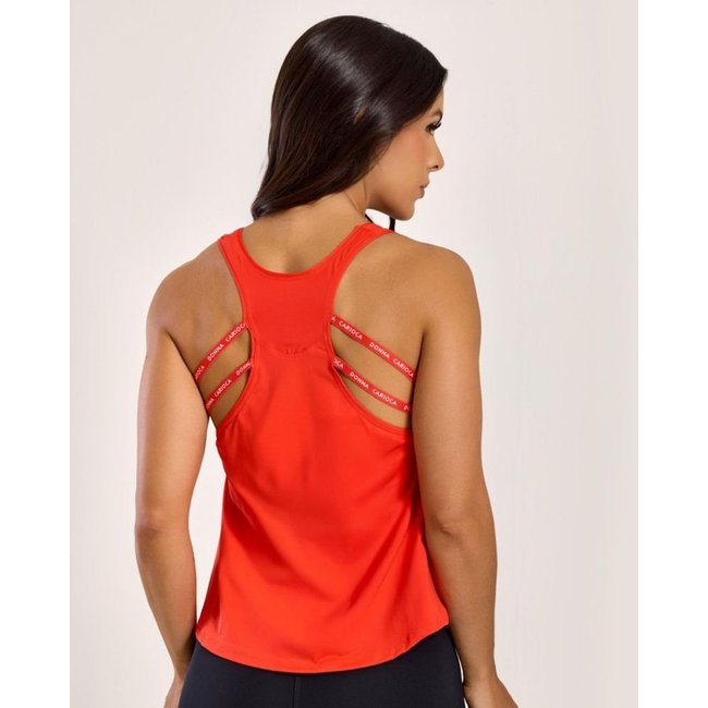 Regata Relax Elástico Personalizado Vermelho Beach Club Poliamida Soft Donna Carioca