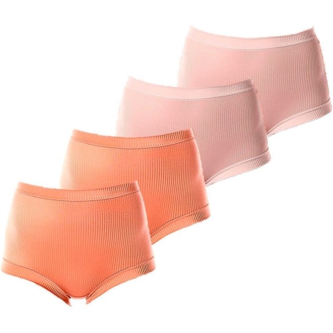 Kit com 4 Calcinhas Alta Bourbon Demillus 26406 Bege