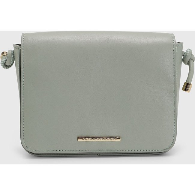 Bolsa Média Feminina Jorge Bischoff Detalhe Metálico Verde