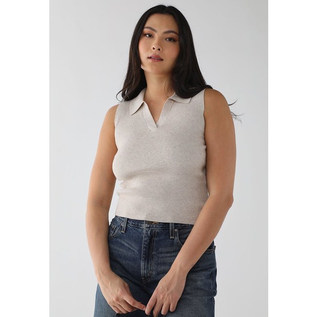 Regata Polo Feminino Levis TALULAH SL Bege