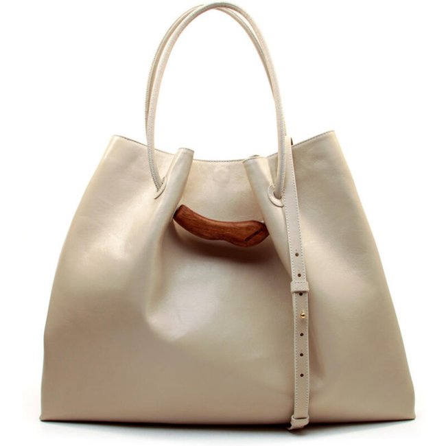 Bolsa Couro Off White Cecconello C2610-2