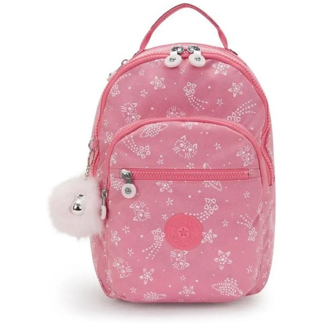 Mochila Kipling Seoul S Glitter Cats