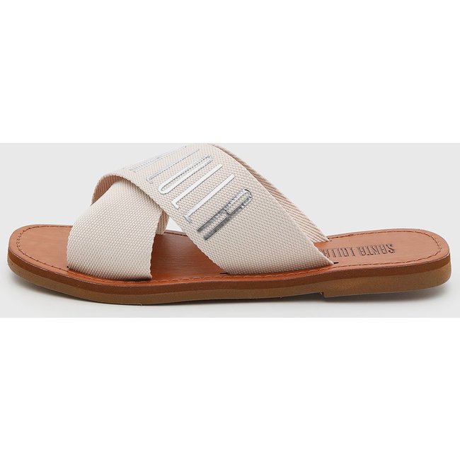 Rasteira Feminina Santa Lolla Tiras Off-White
